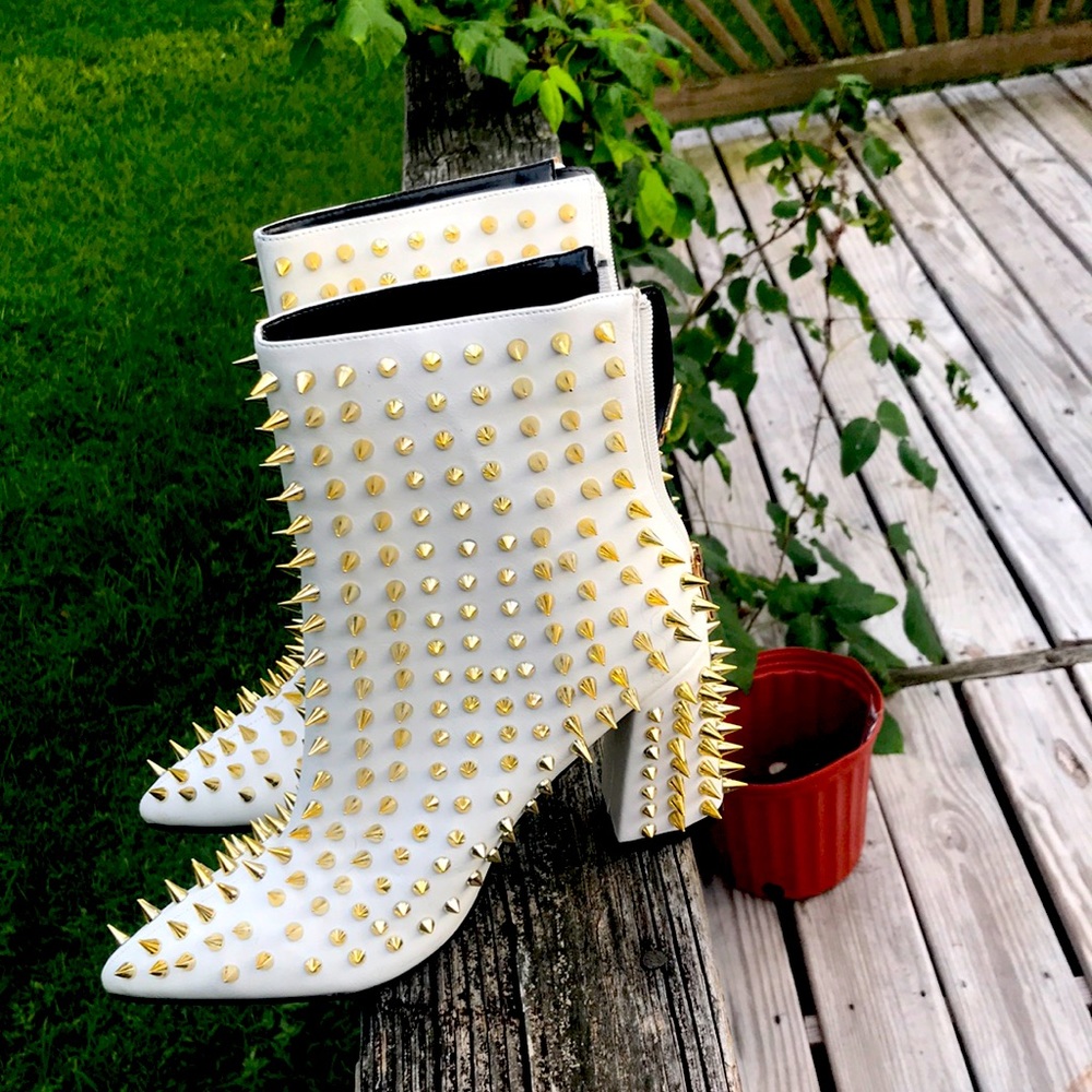 Spiked Ankle Boots